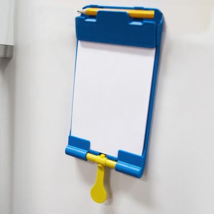 Shoppis indkøbsseddel, Blå