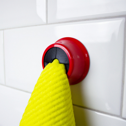 Pluring holder til karklud, Rød