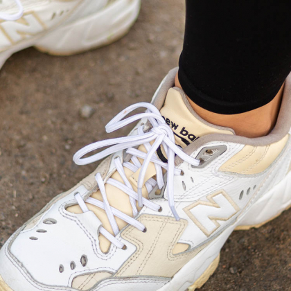 Elastiske snørebånd, Hvid 90 cm