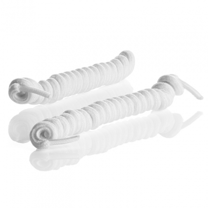 Snørebånd der binder sig selv, Hvid