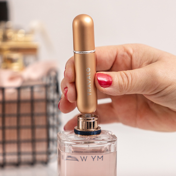 Travalo Classic HD Refillable Perfume Spray Gold 5ml
