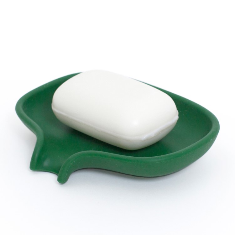 Sæbeskål med afløb, Stor Mørkegrøn