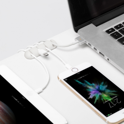 Kabelholdere multi, Hvid billede