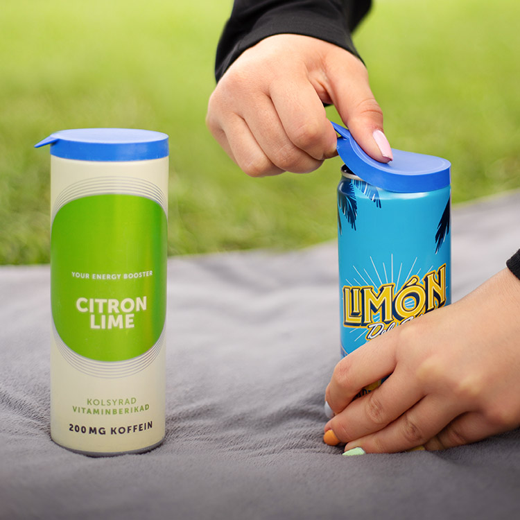 Låg til dåse, Blå 2-pak