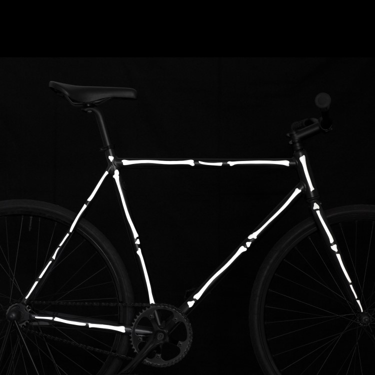 Reflekterende klistermærker, Knogle Hvid