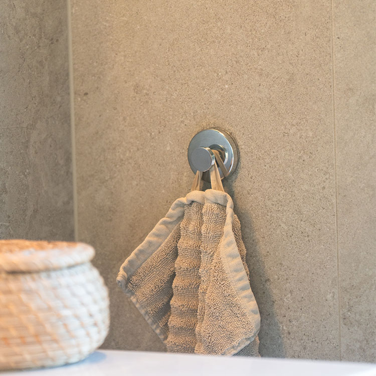 Håndklædekrog selvklæbende, rund