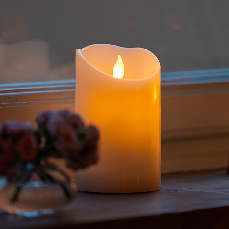 Bloklys med bevægelig flamme, 12,5 cm