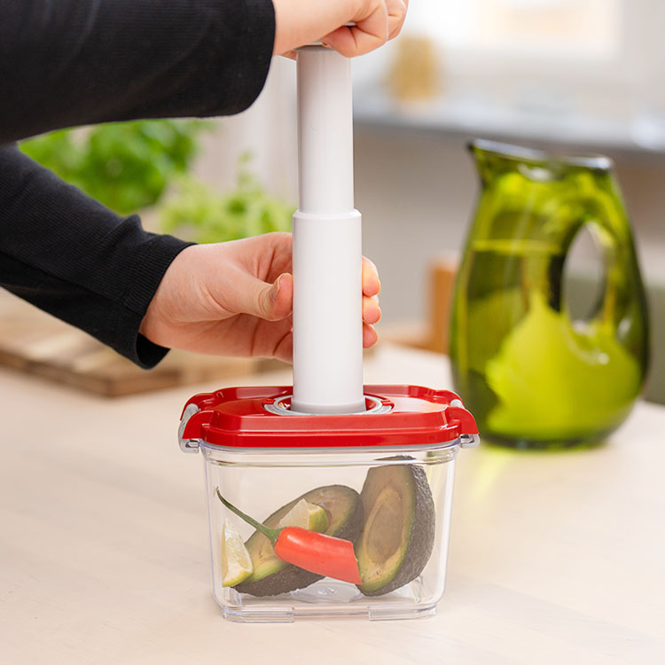 Vakuumkasse, 0,8 liter Rød