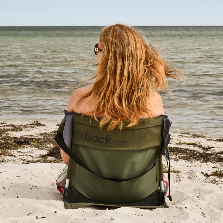 Relaxback, foldbar ryglæn, Grøn