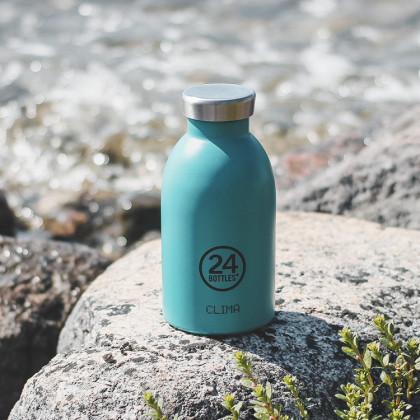 Termoflaske i rustfrit stål, 330 ml Blå