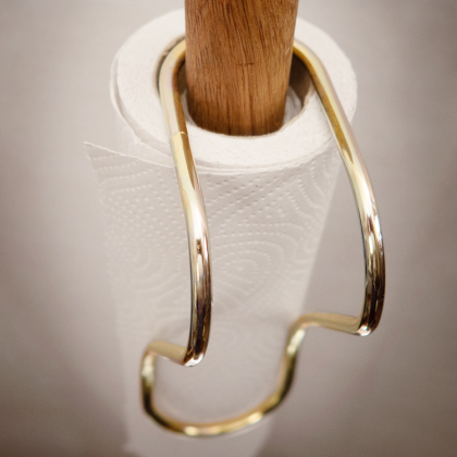 Papirholder til køkkenrulle, Messing