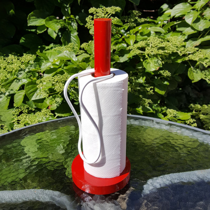 Papirholder til køkkenrulle, Hvid