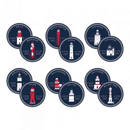 Glasbrikker i silikone, Fyr fra Vestkysten