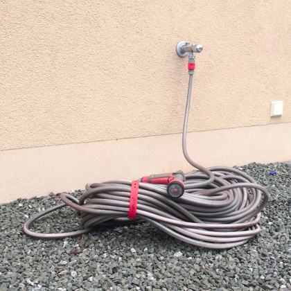 Spændebånd med lukker 46 cm Rød