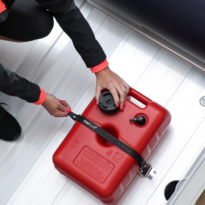 Spændebånd med lukker 46 cm Sort billede