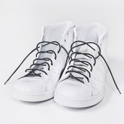 Elastiske snørebånd med reflekser, Sort