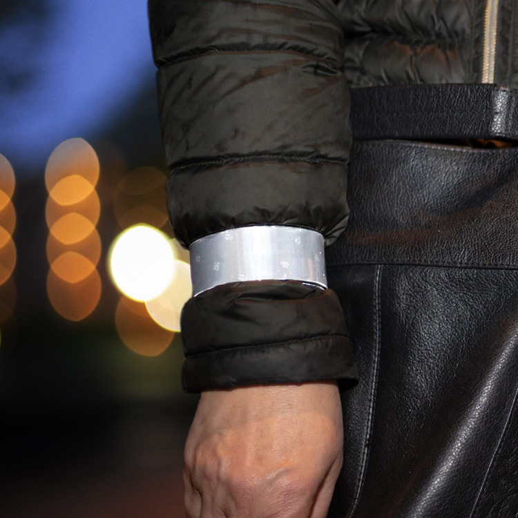 Bookman Snap Band Reflectors - White - Reflekser