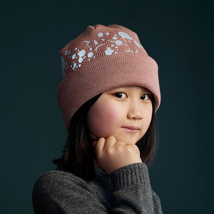 Hue med refleks, Børn Kosmos Lyserød