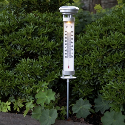 Solcelleladet udendørstermometer billede