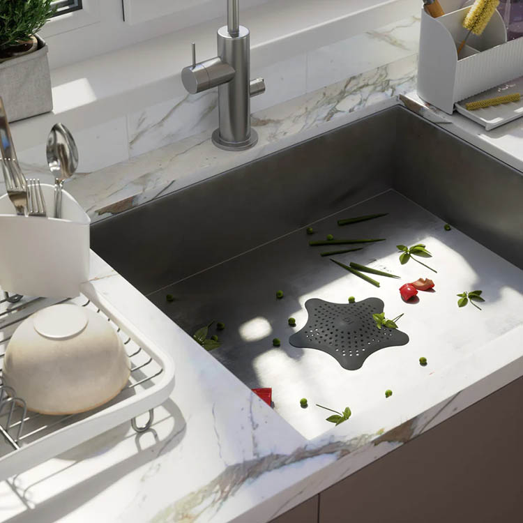 Afløbsfilter Søstjerne, Sort