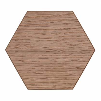 Knivmagnet i træ HEXA, Eg natur 3-pak