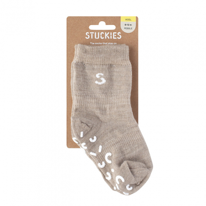 Smarte babysokker, Stuckies Uld, 1-pak Beige-21