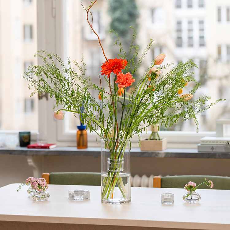 Buketholder Hanataba 2-pak, Gennemsigtig