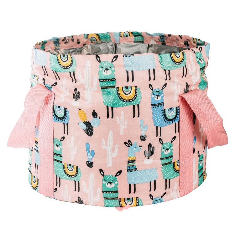 Sammenfoldeligt fodbad, Lyserød Lama billede