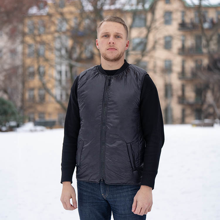 Elektrisk varmevest til mænd, L