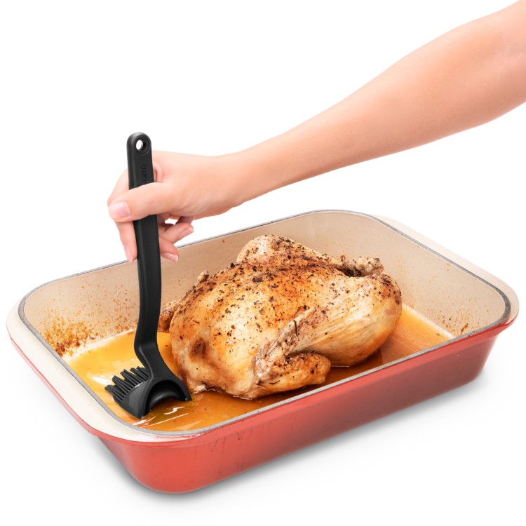 Bagepensel med ske, Sort billede