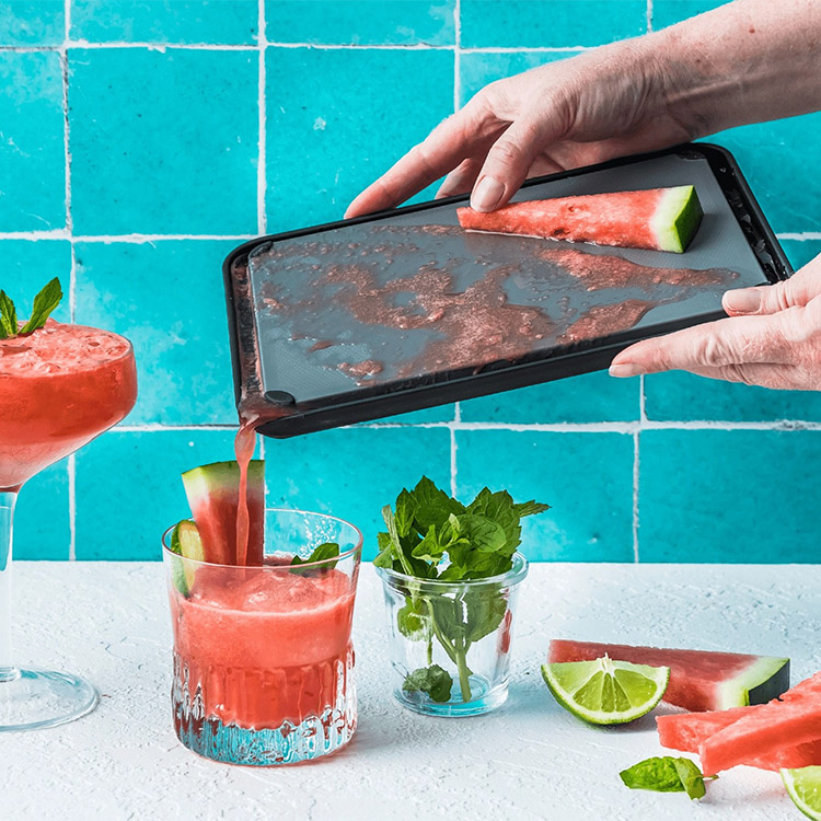 Plast skærebræt med foldekant, Small billede