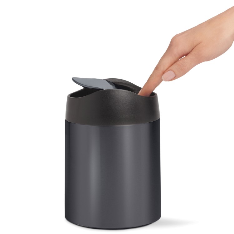 Simplehuman 1,5L mini affaldsspand, sort