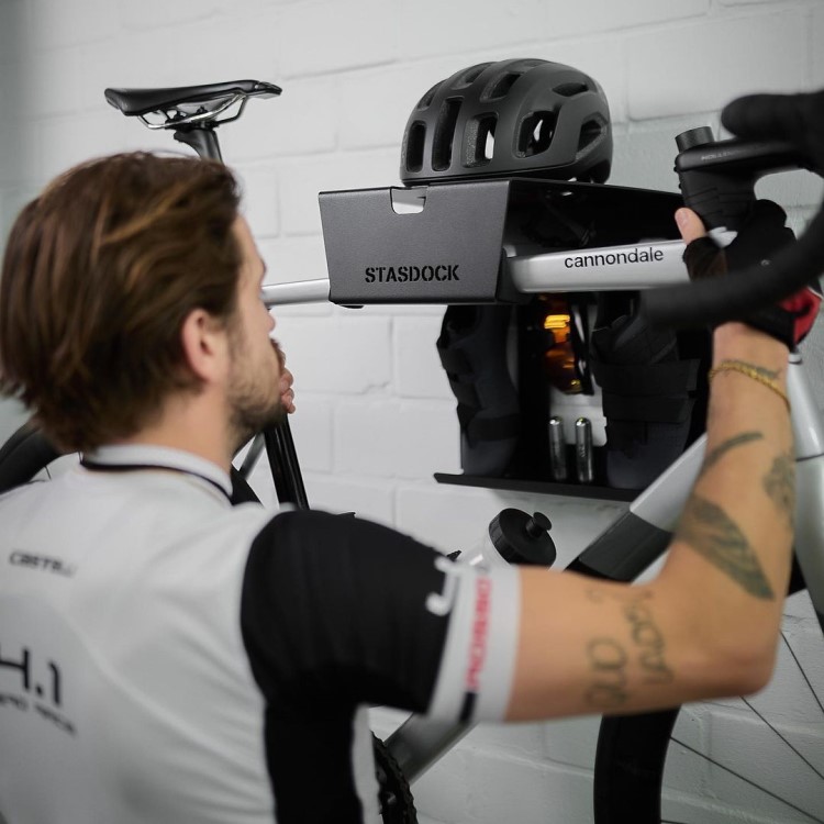 Vægmonteret cykelholder Stasdock, Sort billede