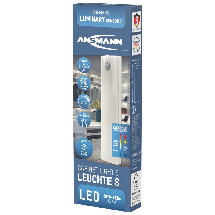 Genopladelig Sensorlampe, Small