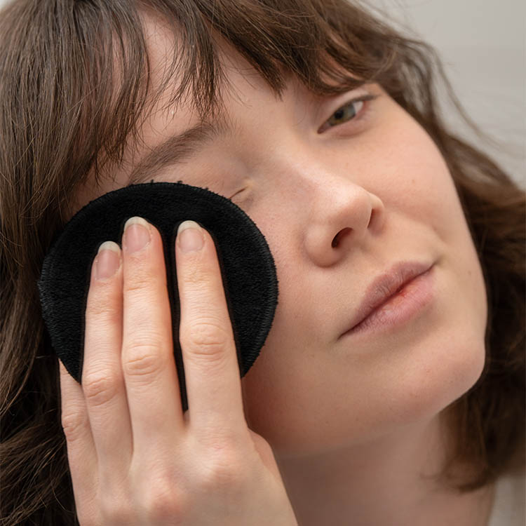 Vaskbare bomuldspads 10-pak, Sort