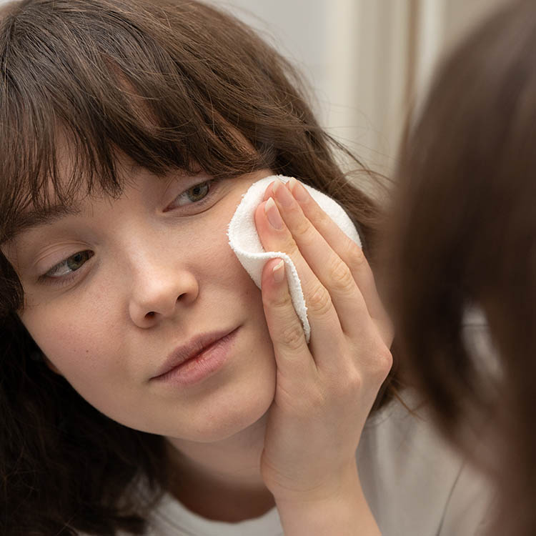 Vaskbare bomuldspads 10-pak, Hvid