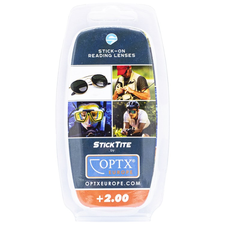 Læselinser til briller, Sticktite +2.0