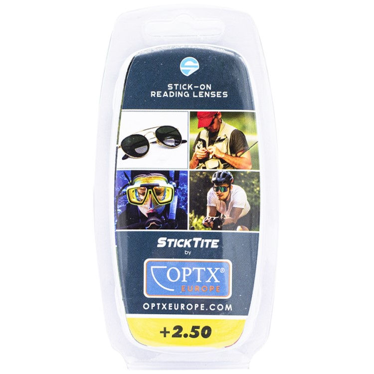 Læselinser til briller, Sticktite +2.5