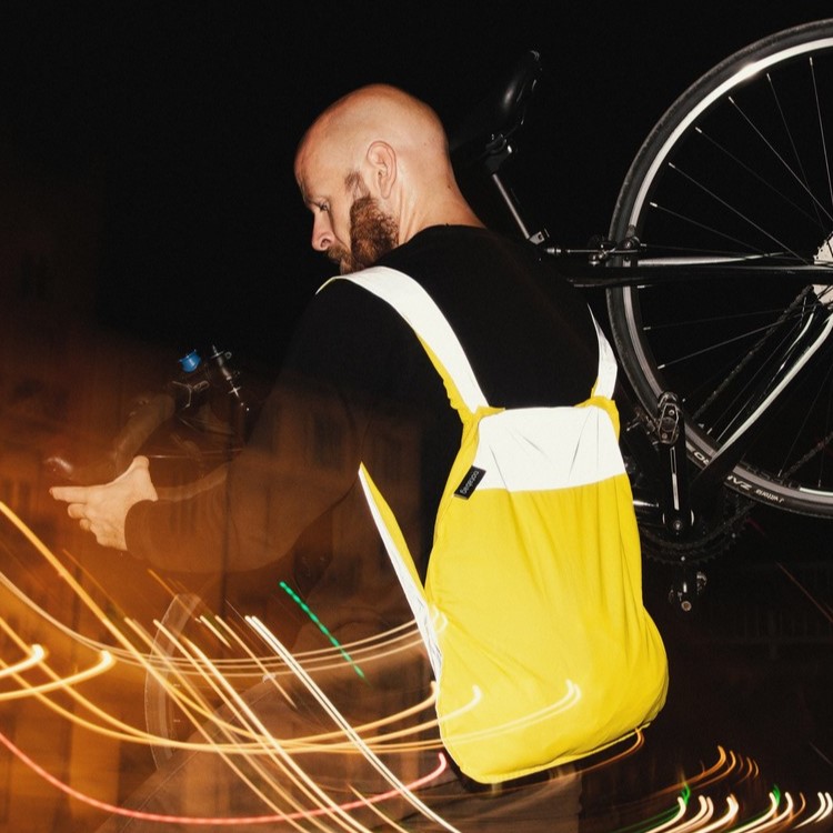 Indkøbstaske og rygsæk Notabag, Original Gul