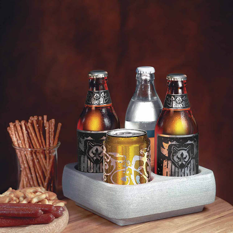 Drikkeholder og køler i fedtsten billede