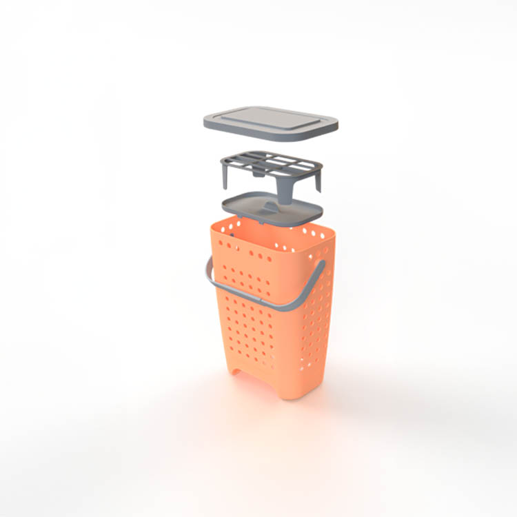 Affaldssortering Green Lizzie, madaffaldsspand, Lakserosa