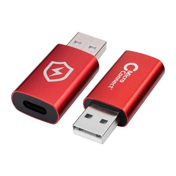 Adapter til datablokering, USB-A til USB-C billede