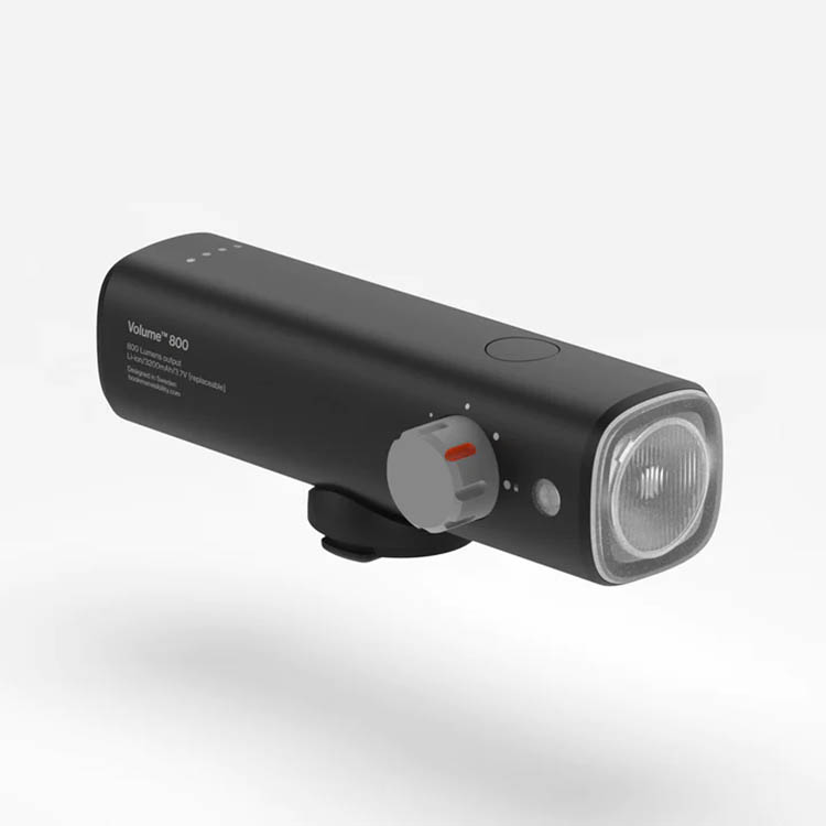 Kraftig cykellygte, genopladelig, 800 Sort