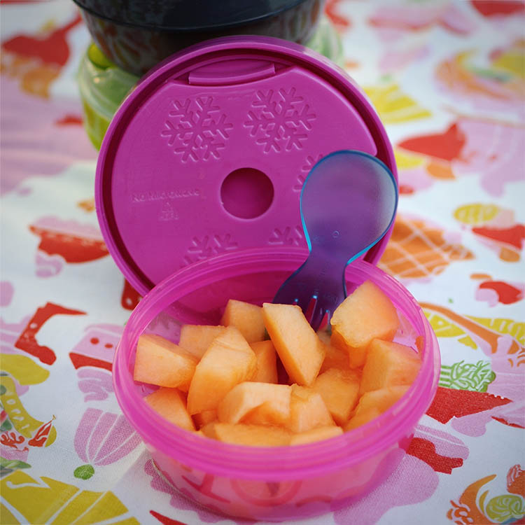 Yoghurtskål med køleelement, Lyserød