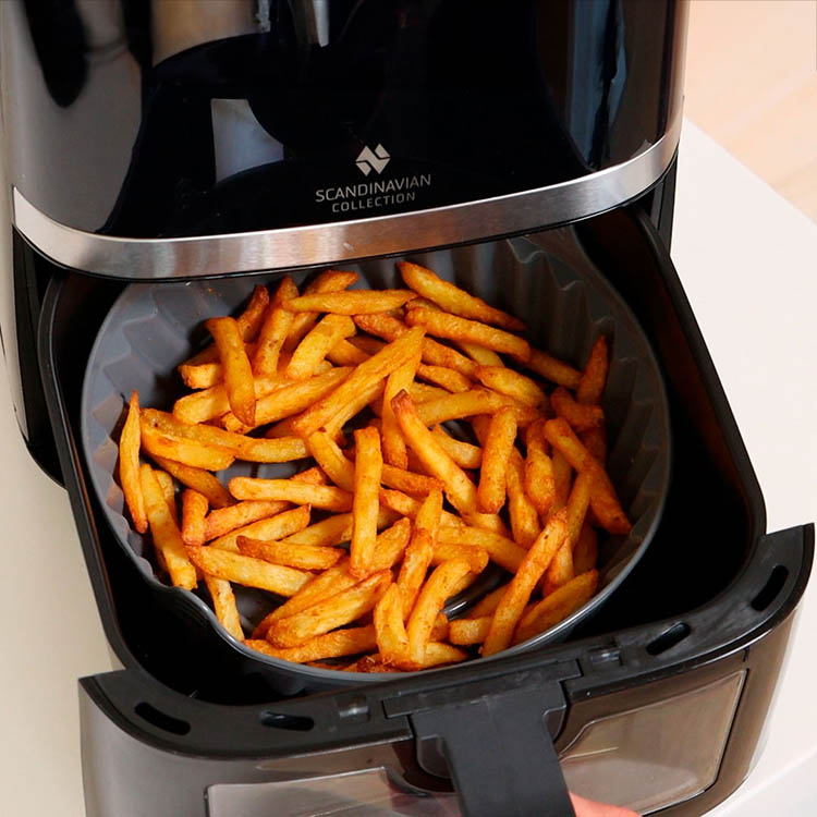 Silikoneform til airfryer, rund 22 cm