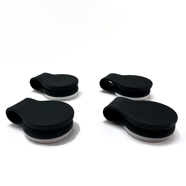 Magnetisk bruseforhængsholder 4-pak, Sort