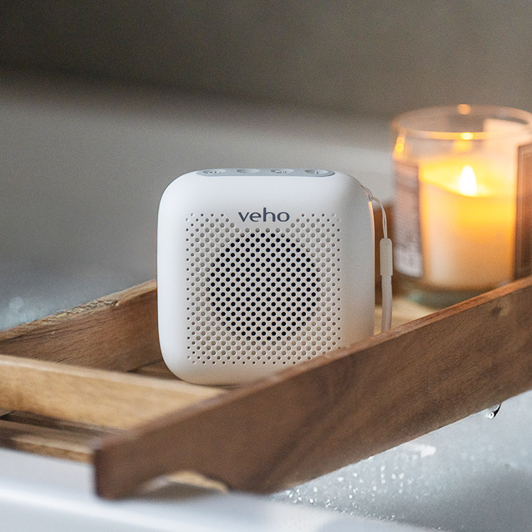 Vandafvisende bluetooth højttaler, Hvid