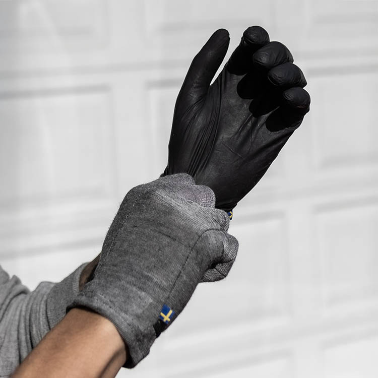 Inderhandsker, Drye liner, størrelse 6