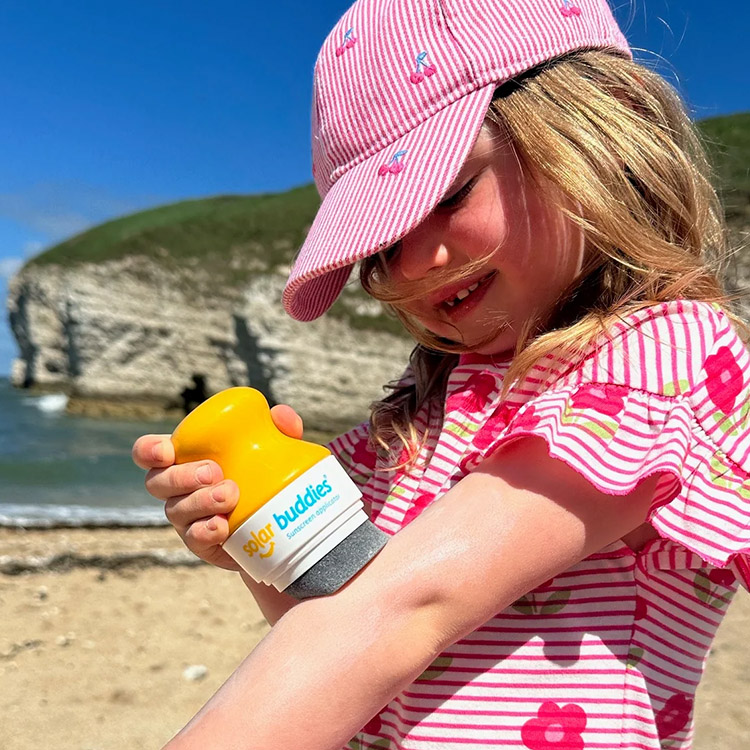 Applikator til solcreme Solar Buddies, 1-pak Blå