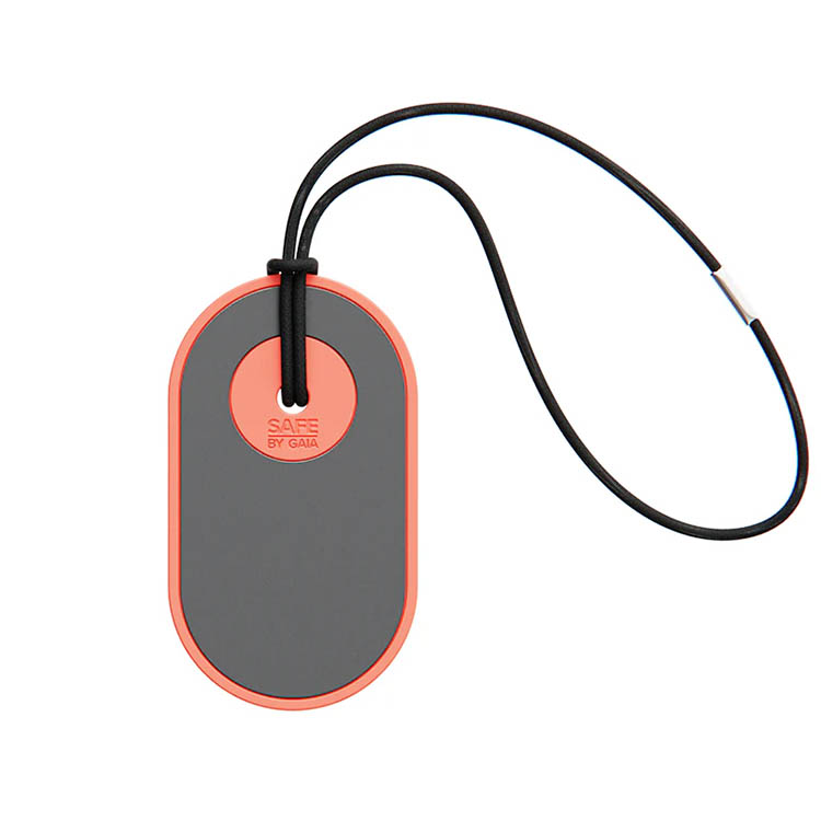 Refleks med elastisk snor, afrundet koral